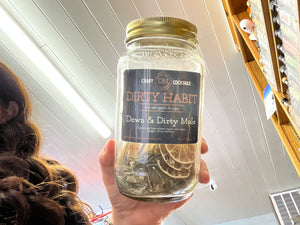 Dirty Habit craft cocktails (mason jars)