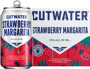 strawberry cutwater margarita 4 pack and a can
